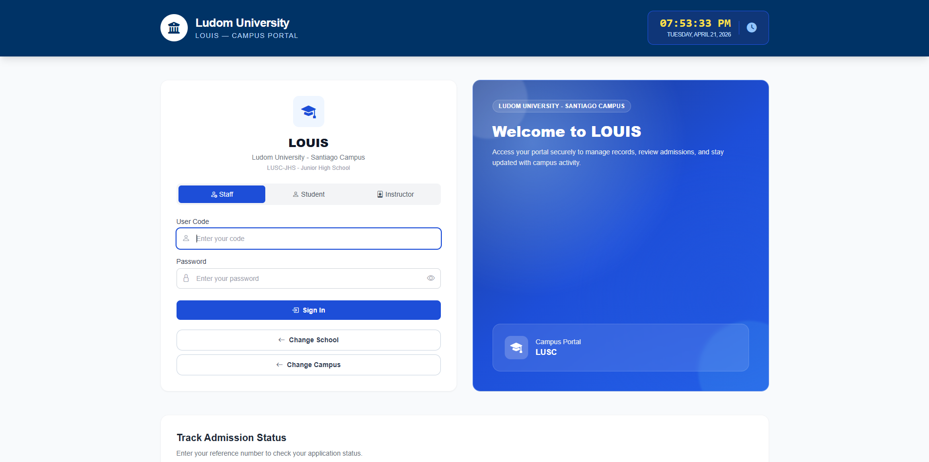 LUDOM Online Unified Information System